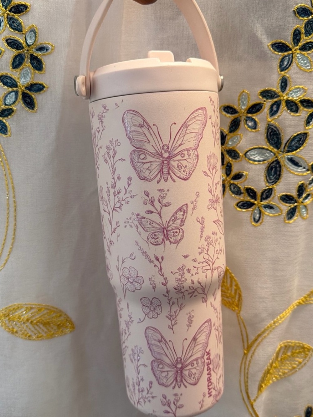 Pink Butterfly Travel Bottle